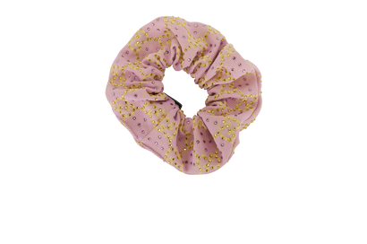 Gucci GG Embellished Scrunchie, &pound;110, Accessories, Pink, Cotton, Front view